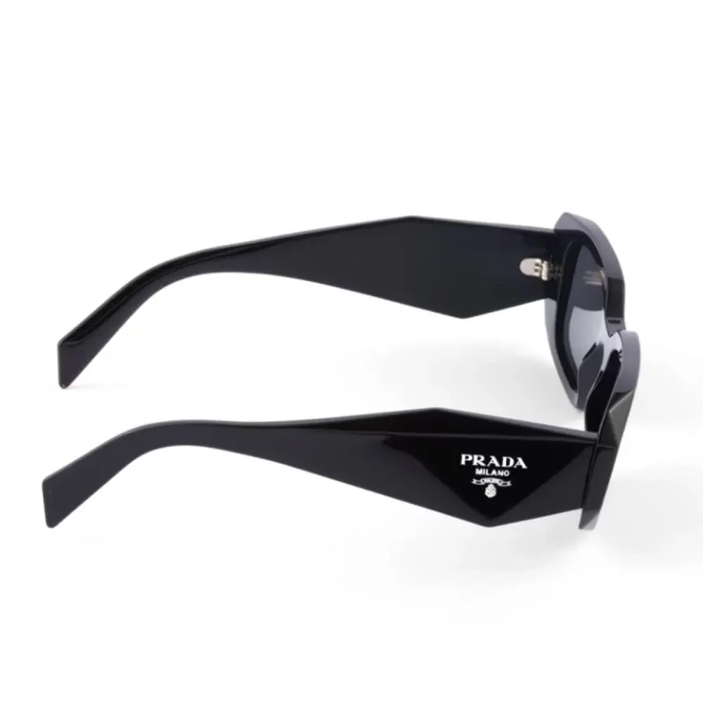 Prada Black Slate Gray Lenses Symbole Sunglasses